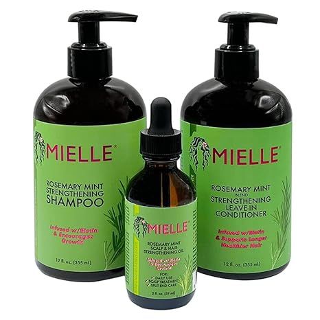 Mielle Organics Rosemary Mint Strengthening Set - Shampoo, Conditioner & Oil Bwetinde Business Enterprises