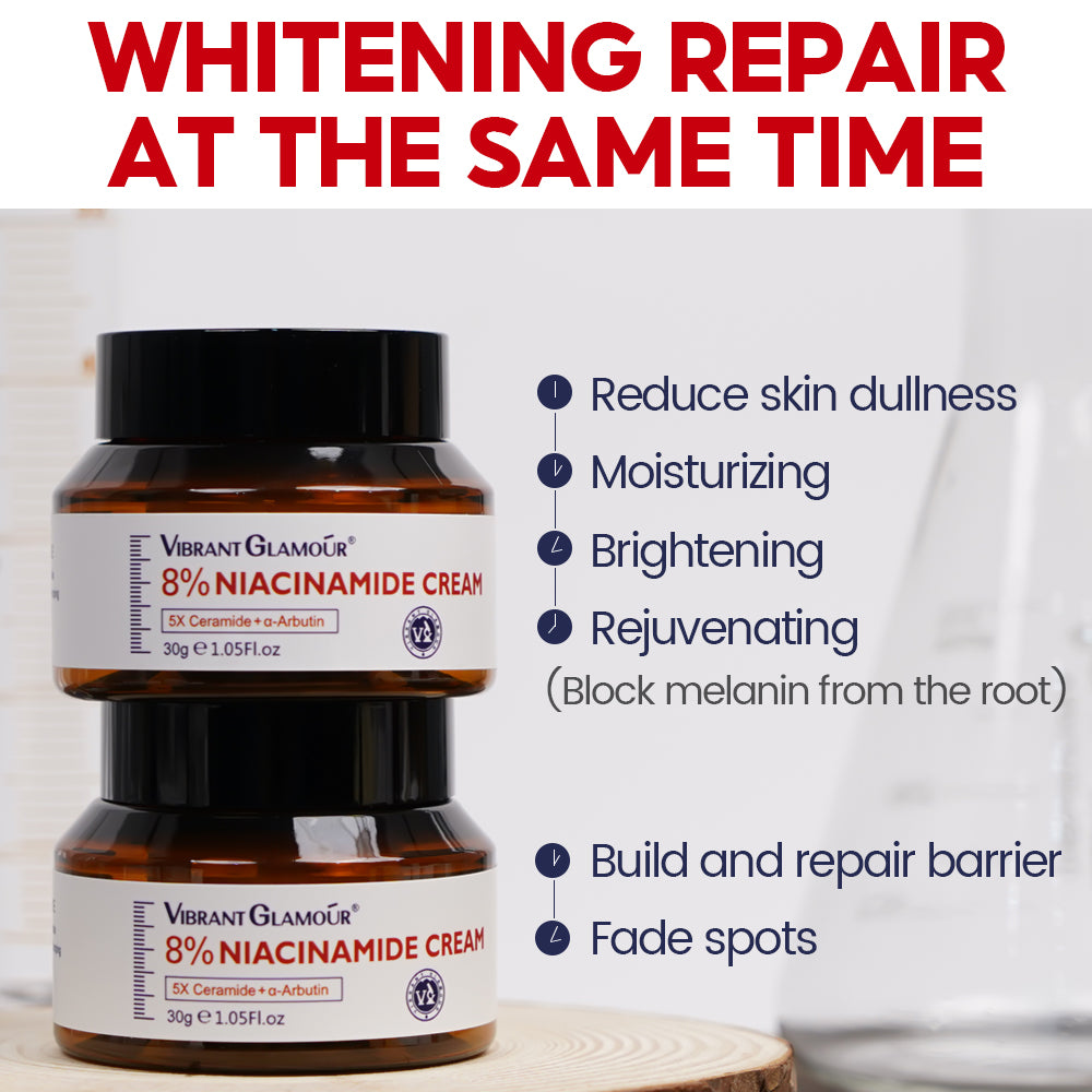 VIBRANT GLAMOUR 8% Niacinamide Whitening Face Cream 30g Bwetinde B Enterprises