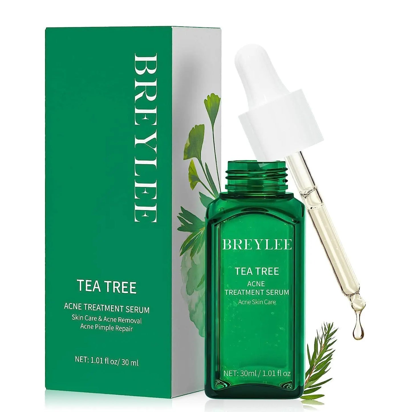 Tea Tree Oil Serum BREYLEE Acne Treatment for Prone Face Sensitive Skin Care Bwetinde B Enterprises
