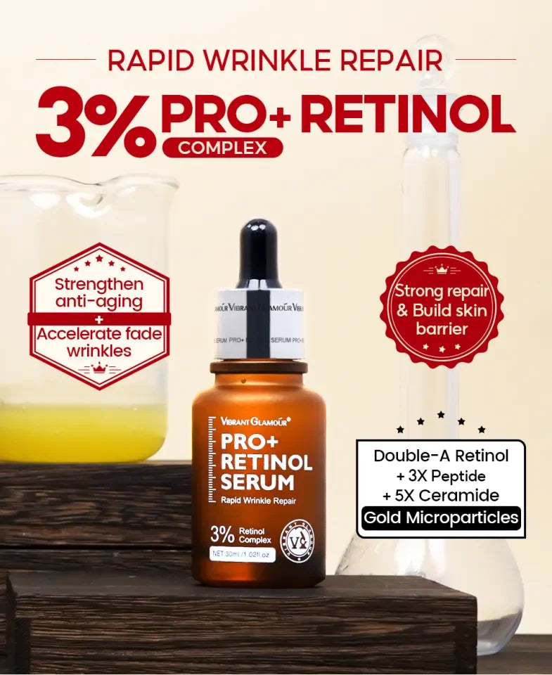 Retinol Serum Pro+ 30ml - Anti-Aging Wrinkle Repair with Peptides & Ceramides Bwetinde B Enterprises