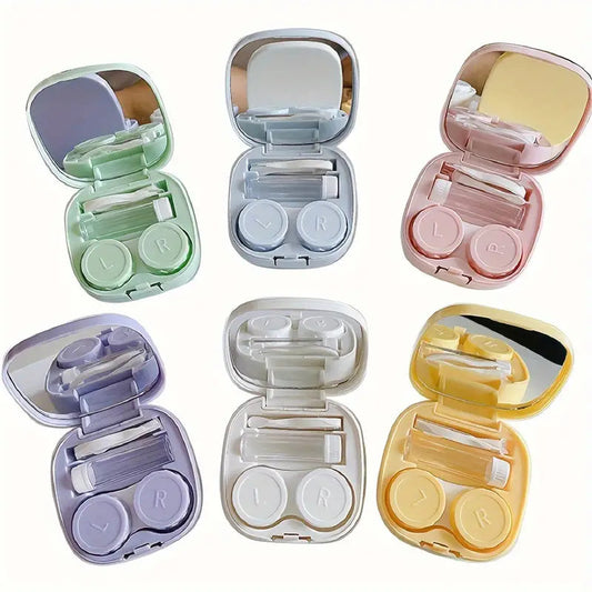 Contact Lens Case Travel Kit - Complete Set with Mirror & Tweezers Bwetinde B Enterprises