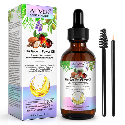 Aliver Hair Growth Power Oil - 11 Powerful Oils for Optimal Growth Bwetinde B Enterprises
