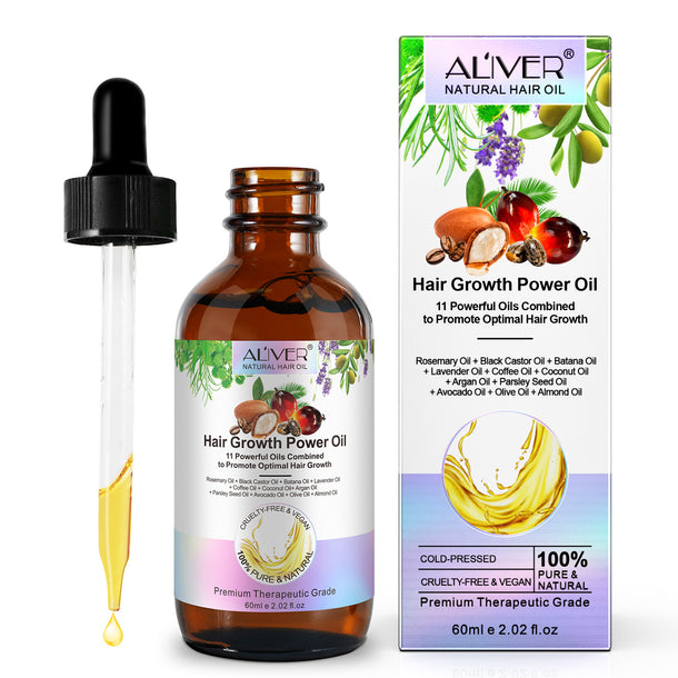 Aliver Hair Growth Power Oil - 11 Powerful Oils for Optimal Growth Bwetinde B Enterprises