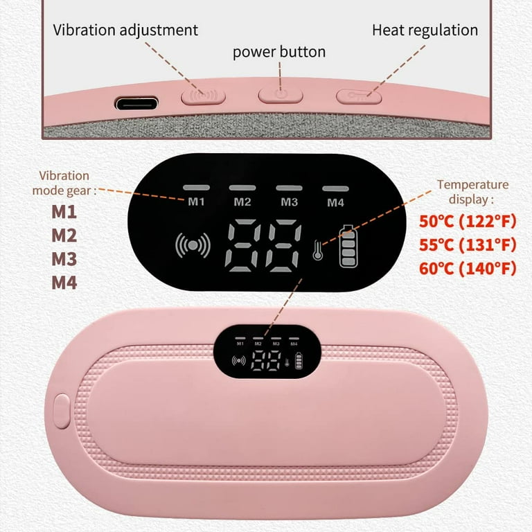 Portable Cordless Heating Pad - USB Rechargeable for Menstrual Cramps Bwetinde B Enterprises