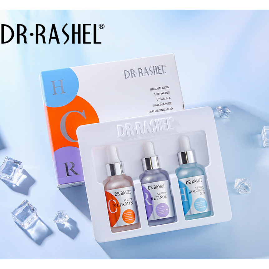 Dr Rashel Facial Serum Set 3-Pack - Vitamin C, Retinol & Hyaluronic Acid Bwetinde B Enterprises