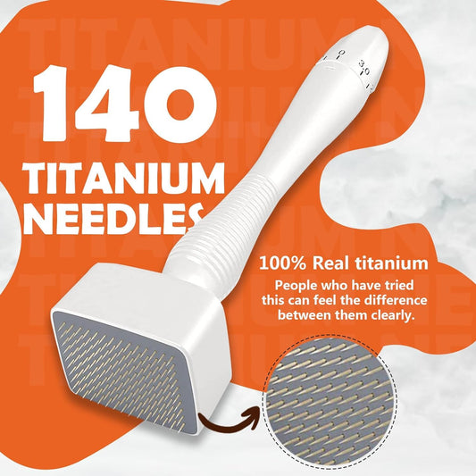 Derma Stamp Microneedling Pen - Adjustable 0 - 3mm for Hair & Skin Bwetinde B Enterprises