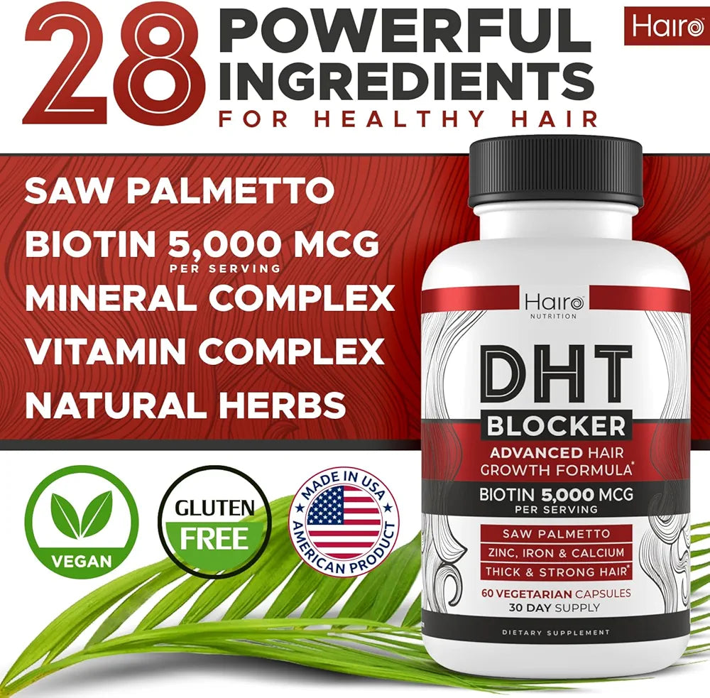 DHT Blocker Hair Growth Supplement - Biotin & Saw Palmetto for Men & Women Bwetinde B Enterprises
