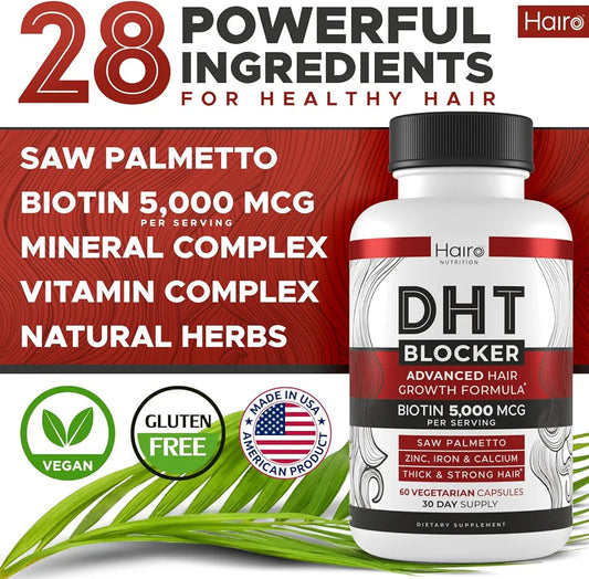 DHT Blocker Hair Growth Supplement - Biotin & Saw Palmetto for Men & Women Bwetinde B Enterprises