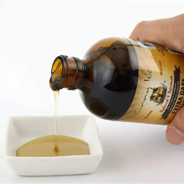 Sunny Isle Extra Dark Jamaican Black Castor Oil, 8 fl. oz. | 100% Natural High Potency Treatment for Hair, Scalp Bwetinde B Enterprises