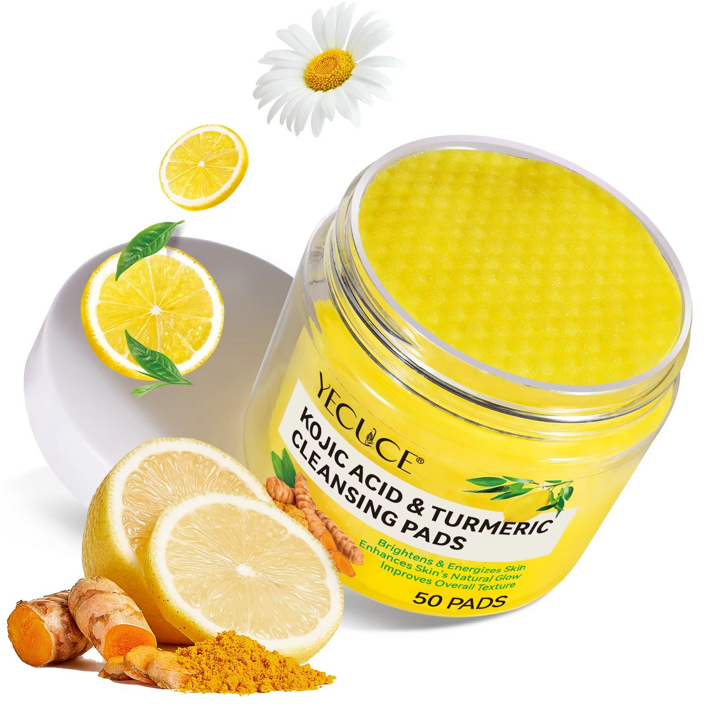 Turmeric and Kojic Acid Cleansing Face Pads