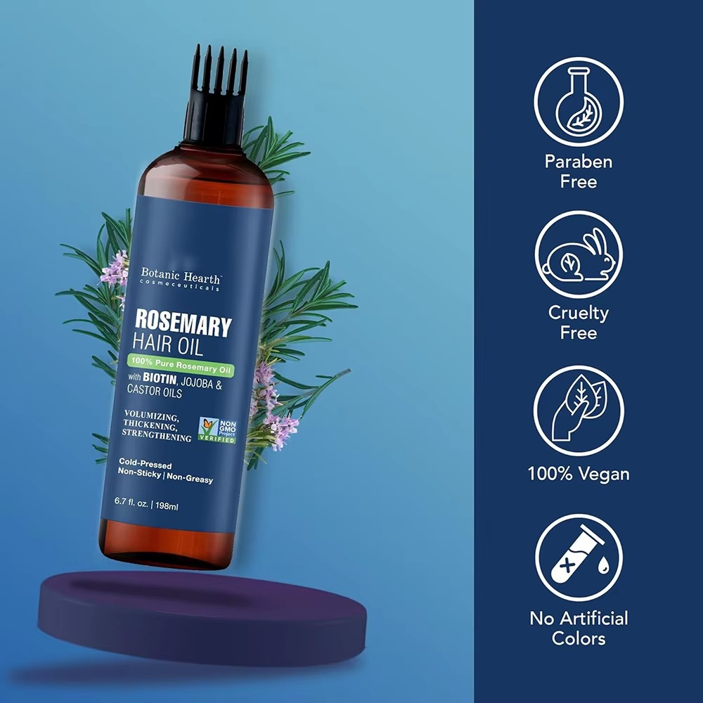 Natural Rosemary Oil Extract Hair Serum Thickening Nourishing Smoothing Strengthening Hair Products