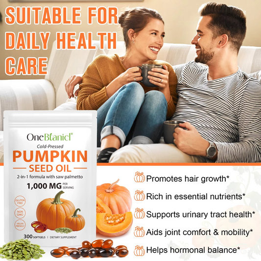 Pumpkin Seed Extract Oil with Saw Palmetto Soft Gels