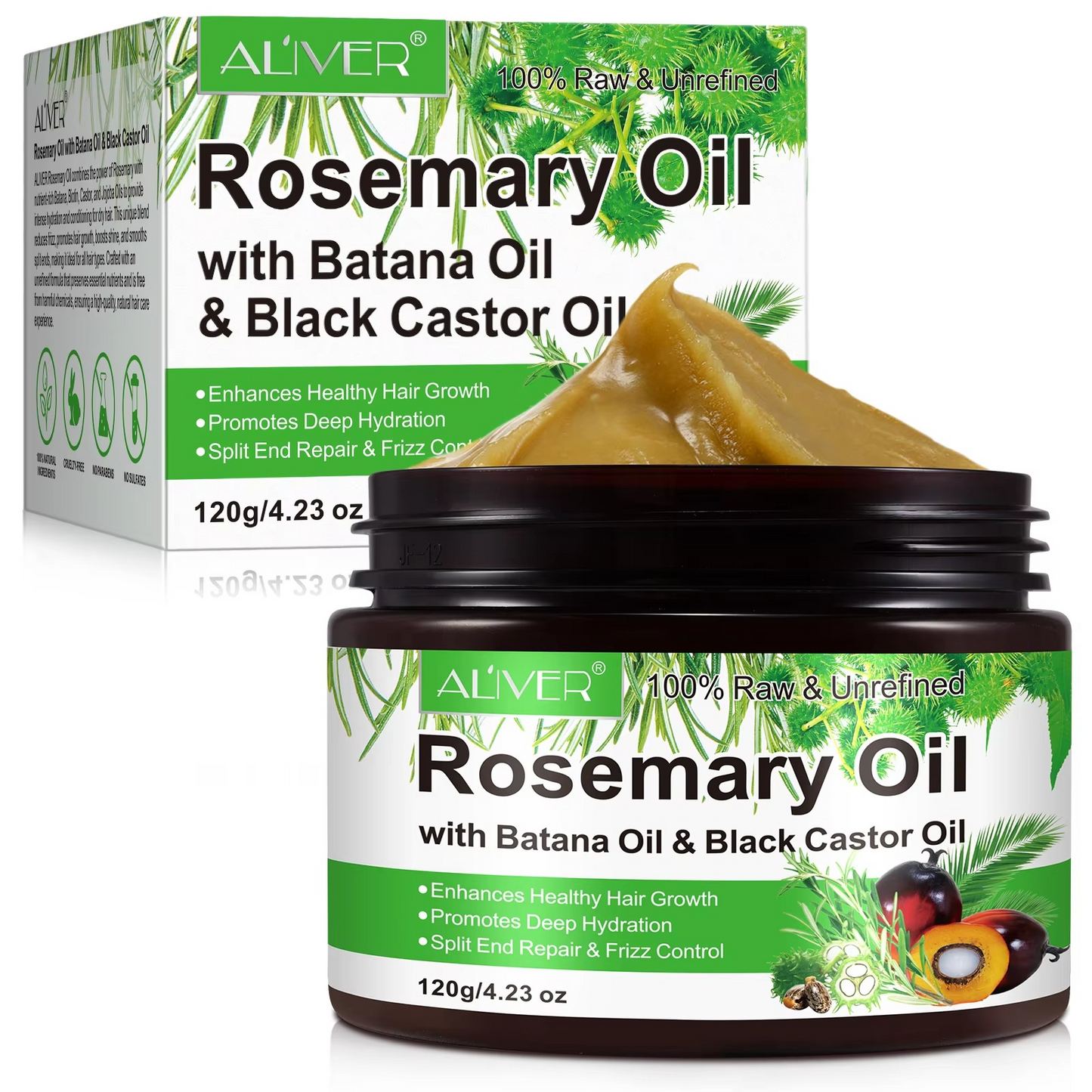 3 in 1 Rosemary Oil With Batana Oil Black Seed Oil for Hair Growth Bwetinde Business Enterprises