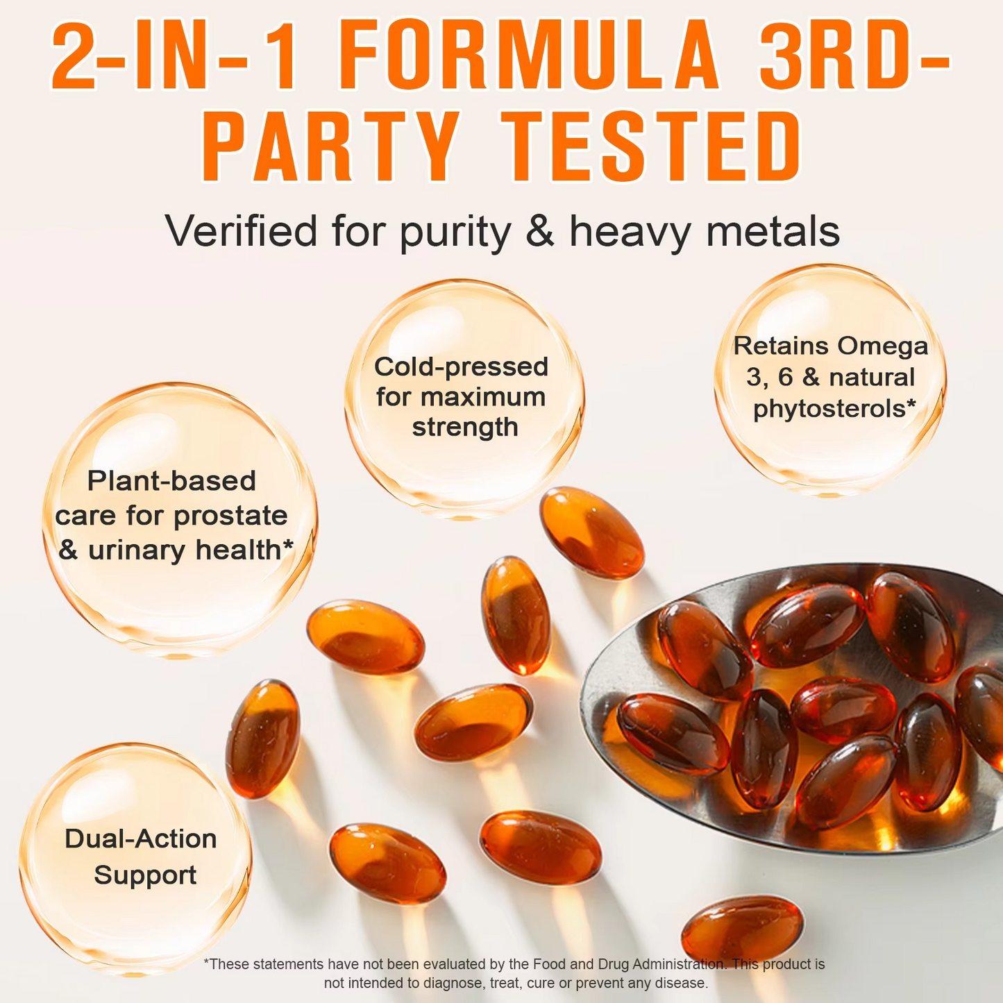 Pumpkin Seed Extract Oil with Saw Palmetto Soft Gels