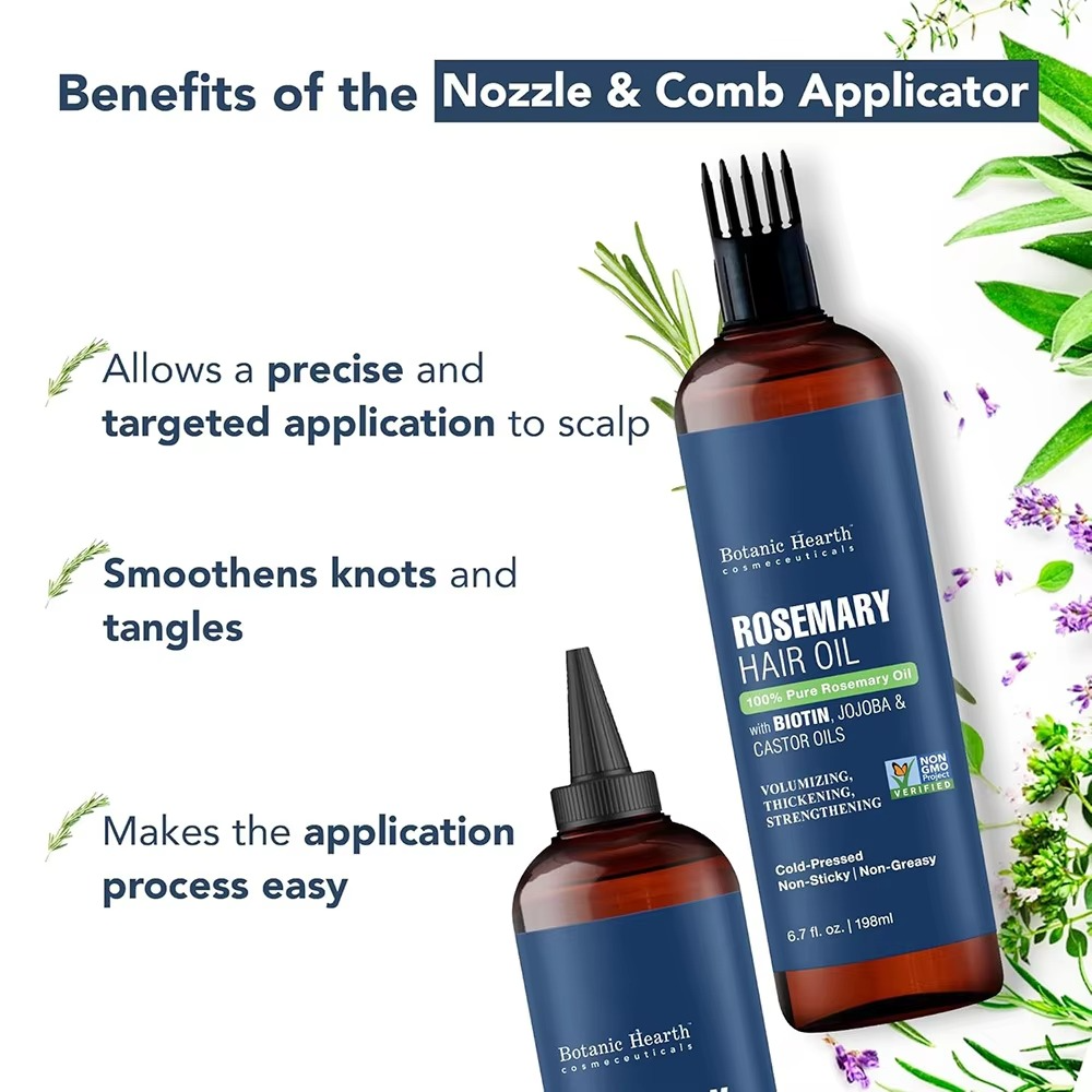 Natural Rosemary Oil Extract Hair Serum Thickening Nourishing Smoothing Strengthening Hair Products