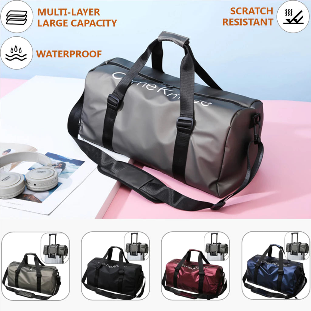 Travel Duffel Bag - Large Waterproof Gym Bag with Shoe Compartment Bwetinde B Enterprises
