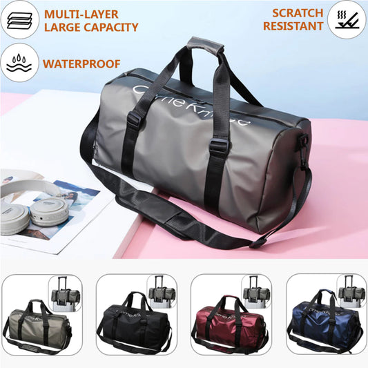Travel Duffel Bag - Large Waterproof Gym Bag with Shoe Compartment Bwetinde B Enterprises