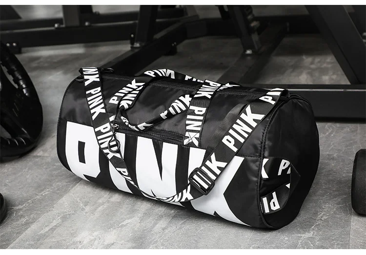 Sport Gym Duffle Bag - Travel Yoga Bag with Wet Pocket - Black Bwetinde B Enterprises