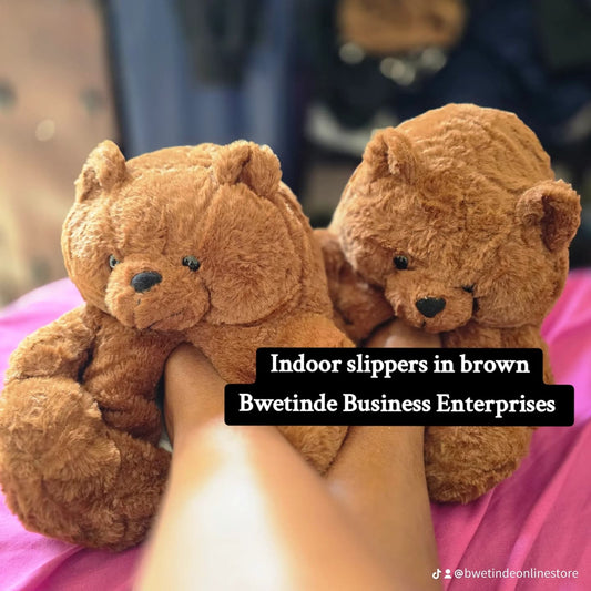 Teddy Bear Slippers - Cozy Plush Indoor House Slippers Bwetinde B Enterprises