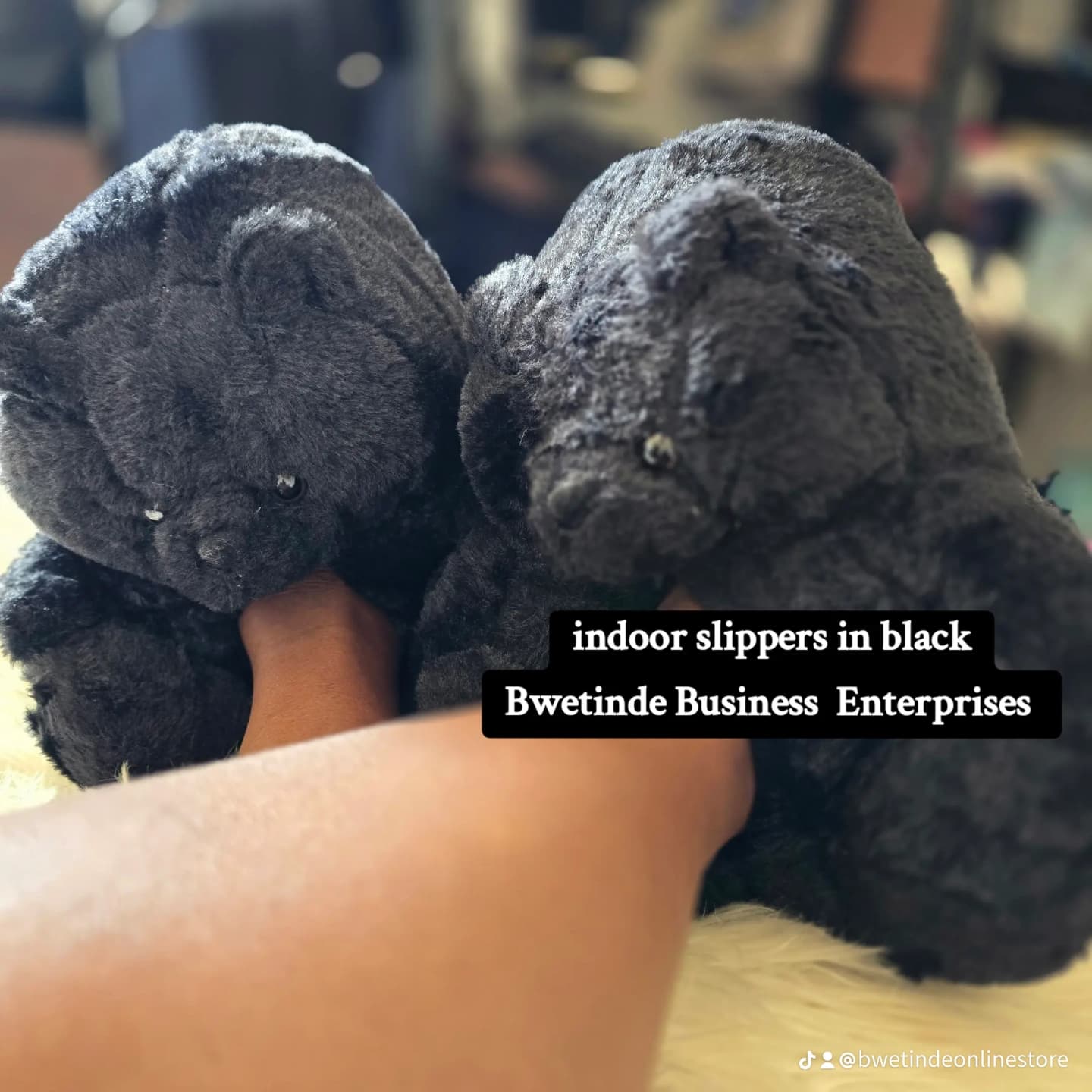 Teddy Bear Slippers - Cozy Plush Indoor House Slippers Bwetinde B Enterprises