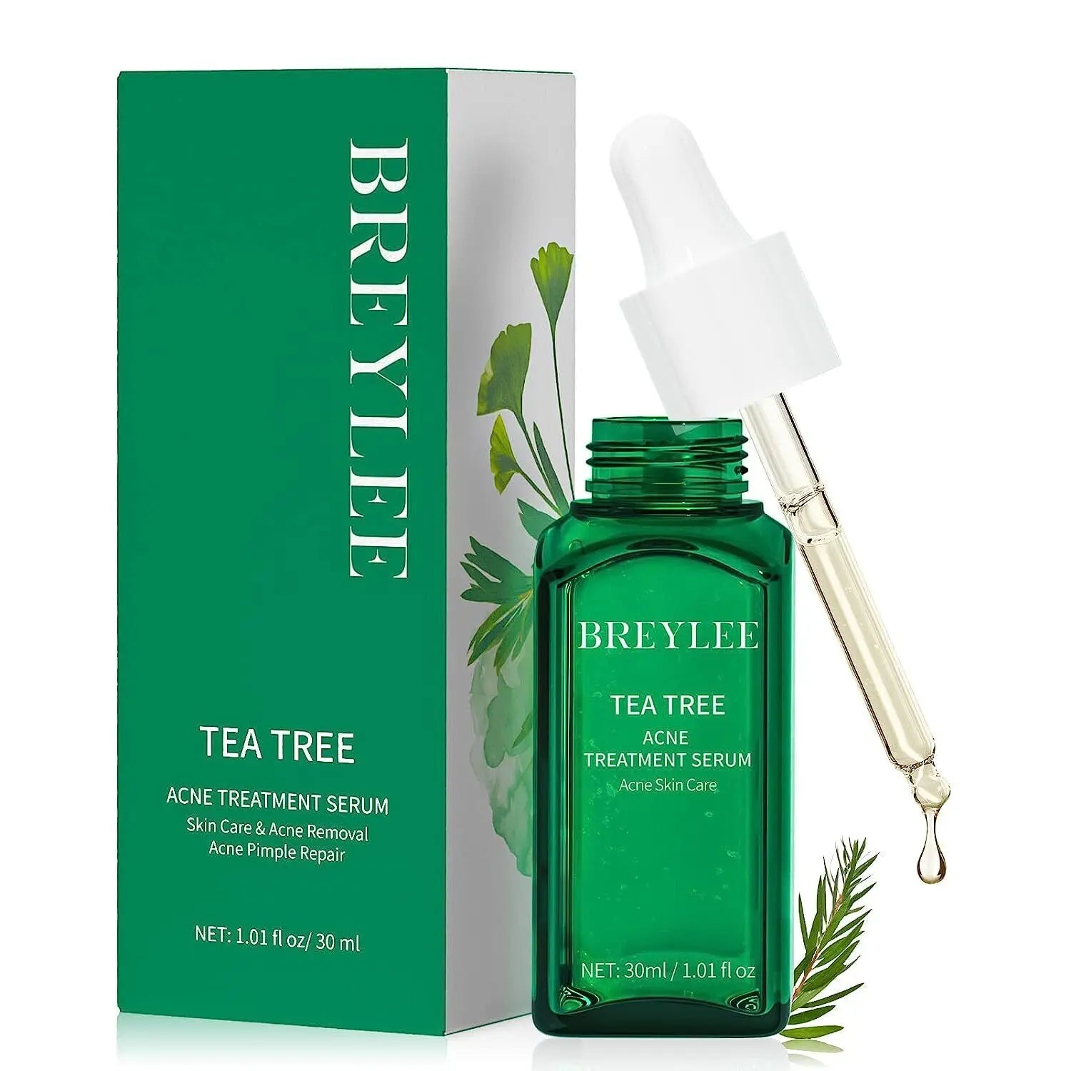 Tea Tree Oil Serum BREYLEE Acne Treatment for Prone Face Sensitive Skin Care Bwetinde B Enterprises