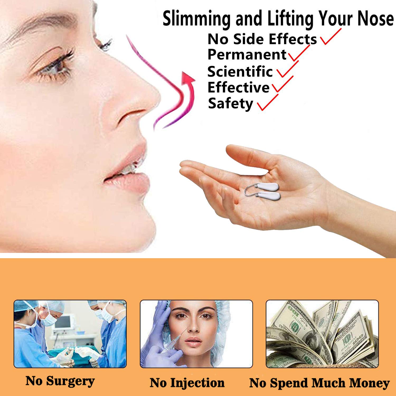 Nose Shaper Clip - Non-Surgical Nose Lifter & Straightener Tool
