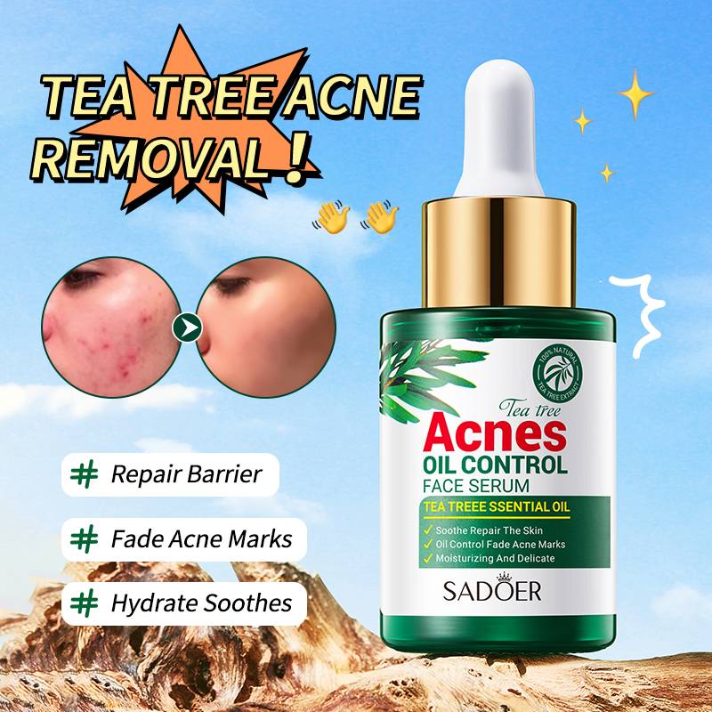 Sadoer Tea Tree Anti-Acne Serum 30ml - Oil Control Face Treatment