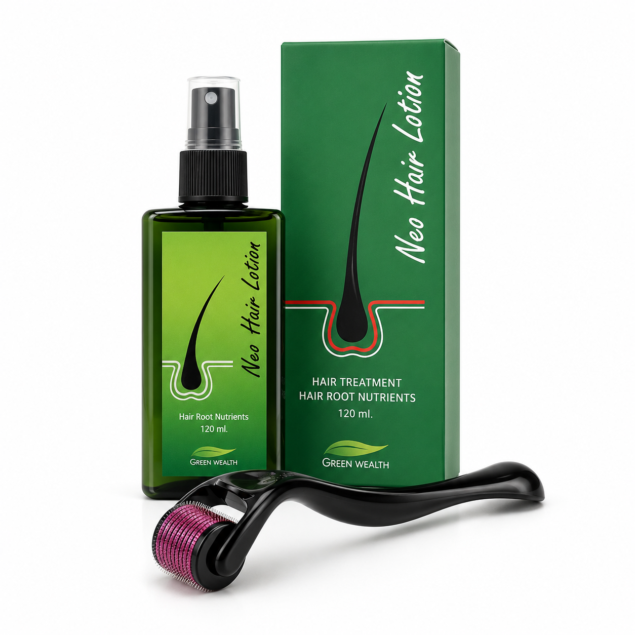 Neo Hair Lotion & Derma Roller Hair Care Kit