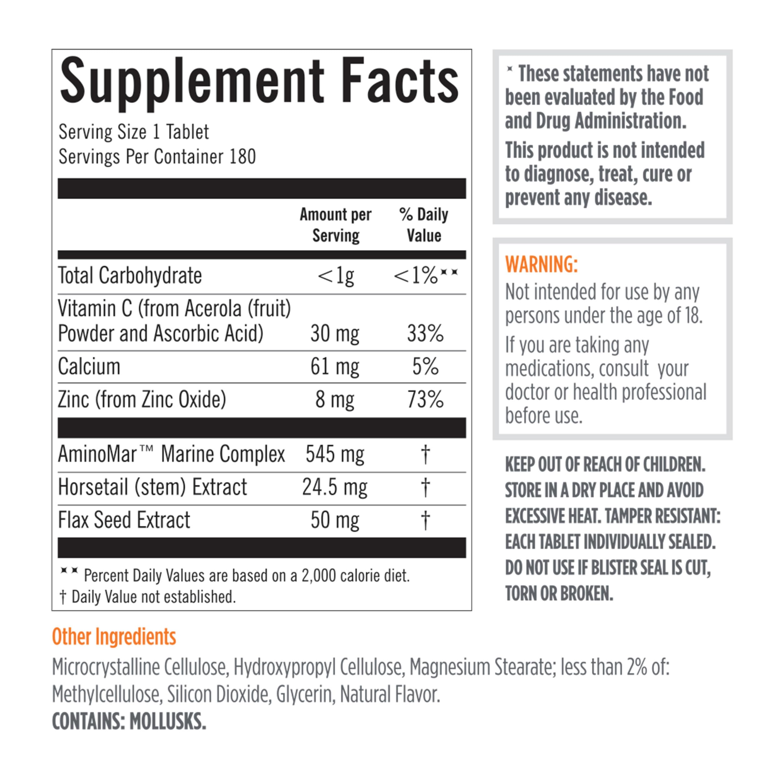 Men's Hair Growth Supplements for Thicker Fuller Hair, Clinically Proven Collagen Complex, 180 Tablets 3 Month Supply