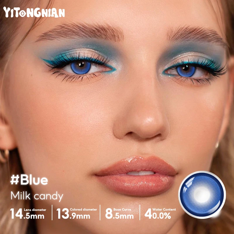 Blue Colored Contact Lenses – Soft Cosmetic Contact Lenses (14.5mm)