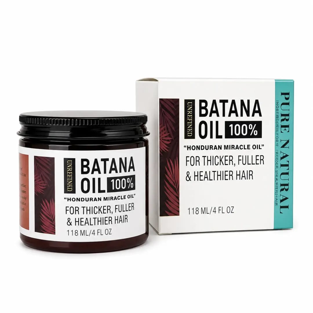 100% Unrefined Batana Oil for Thicker, Fuller & Healthier Hair – Cold Pressed & Organic