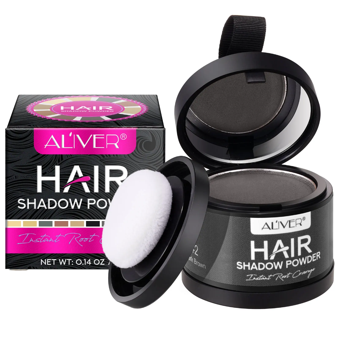 Aliver Hair Shadow Powder - Instant Root Touch Up & Coverage, Hair Building Fibers