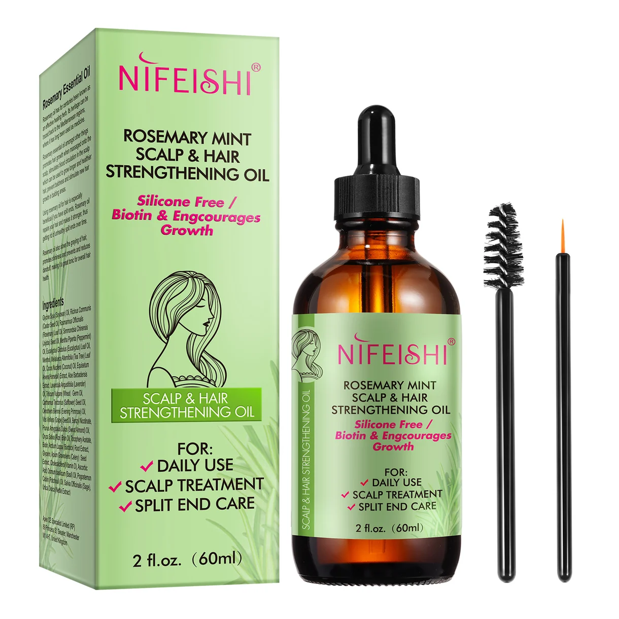 NIFEISHI Natural Rosemary Oil-60M