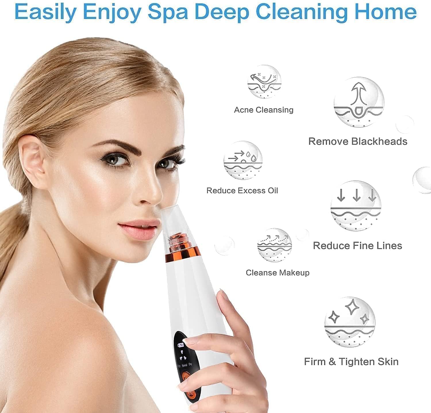 Blackhead Remover Vacuum | Electric Pore Cleaner & Extractor