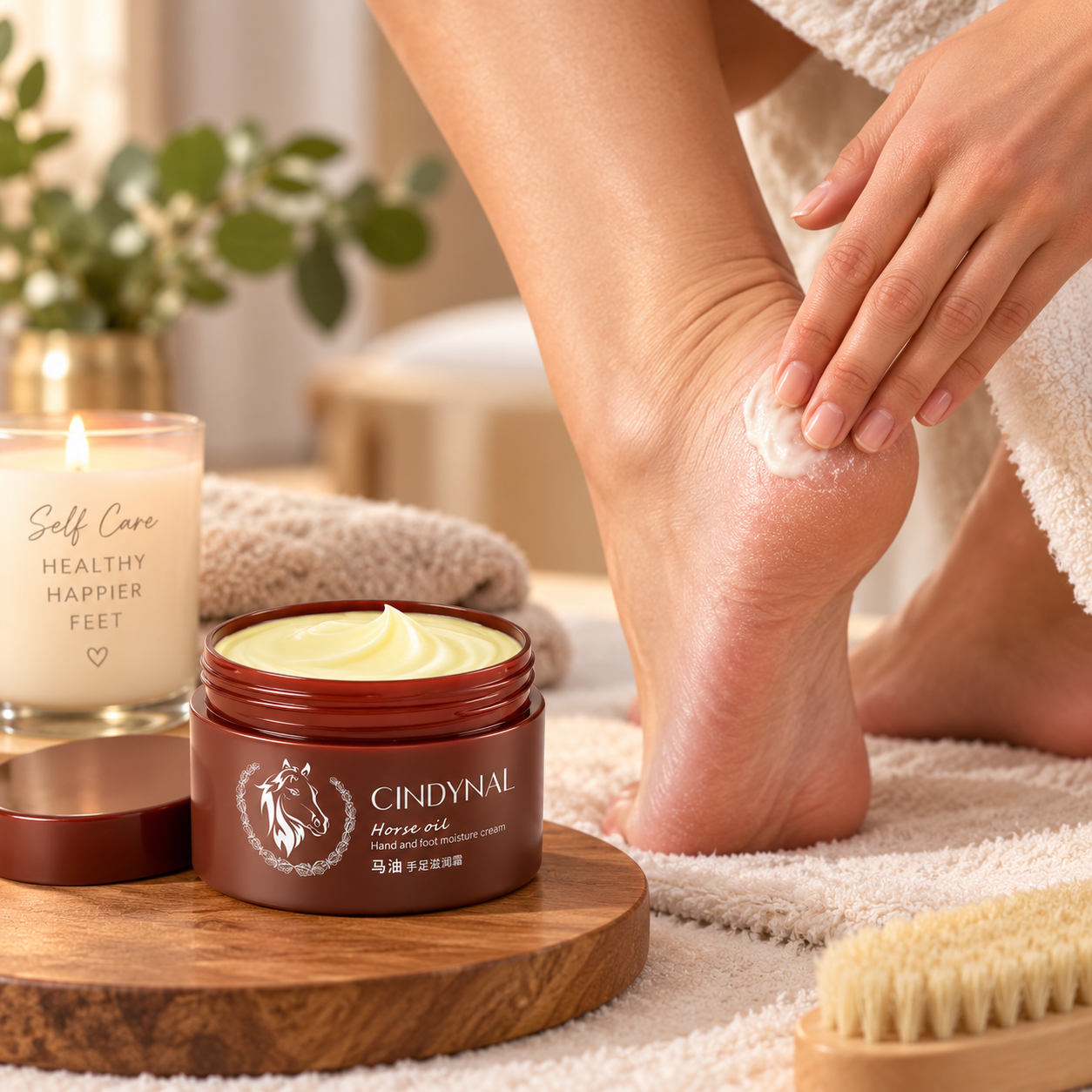 Foot & Hand Cream for Dry, Cracked Skin | CINDYNAL Horse Oil Cream