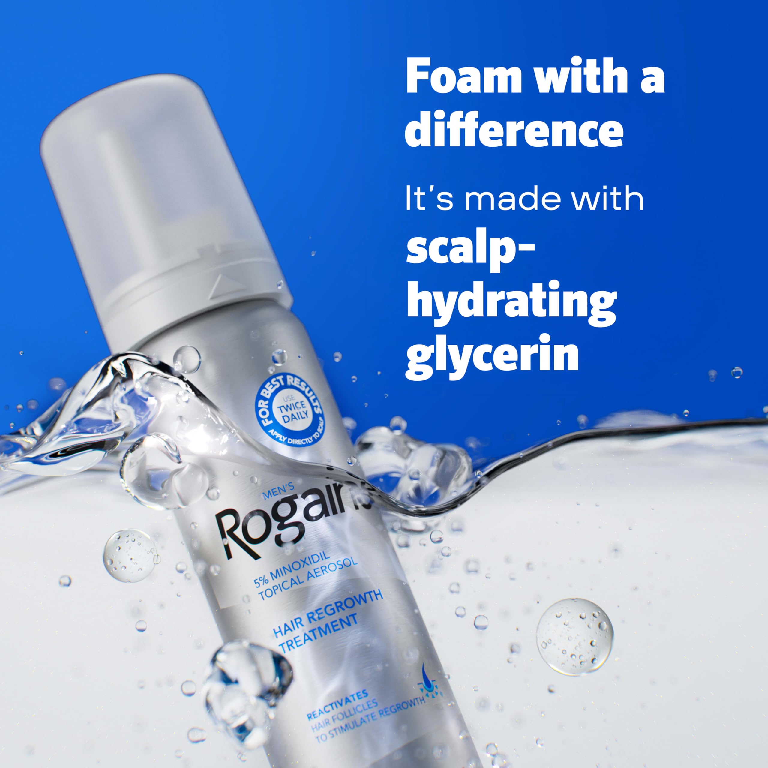 Men's Rogaine 5% Minoxidil Topical Foam, Unscented