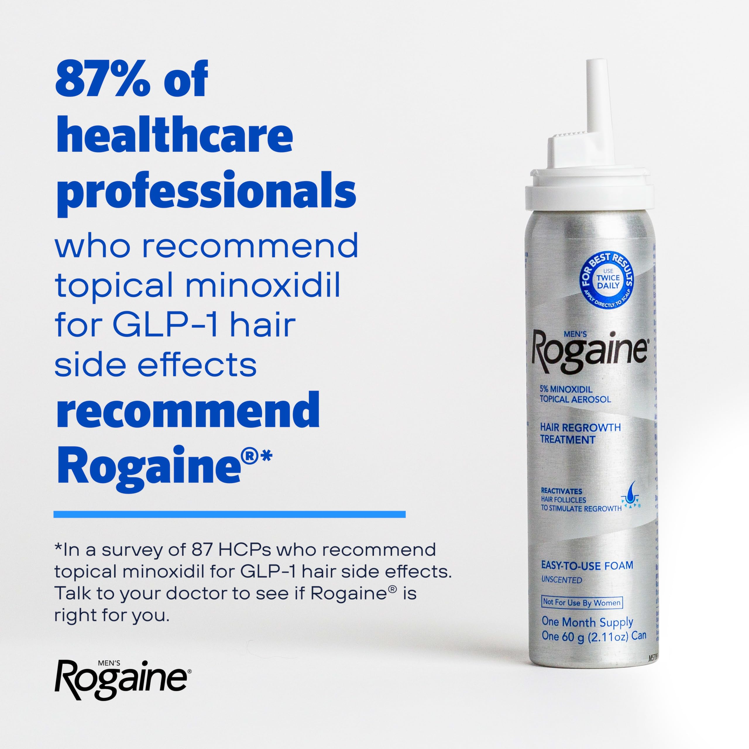 Men's Rogaine 5% Minoxidil Topical Foam, Unscented